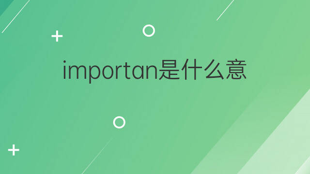 importan是什么意思 importan的中文翻译、读音、例句
