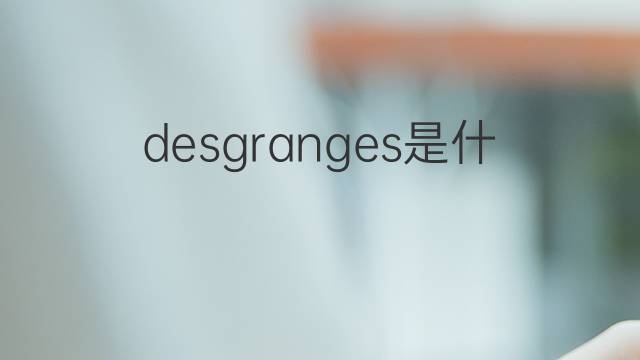 desgranges是什么意思 desgranges的翻译、读音、例句、中文解释