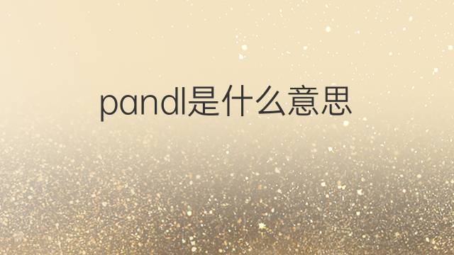 pandl是什么意思 pandl的中文翻译、读音、例句