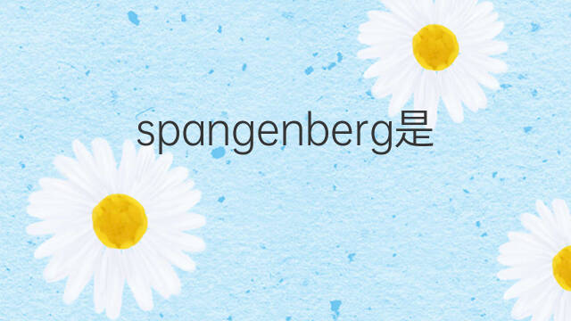 spangenberg是什么意思 英文名spangenberg的翻译、发音、来源