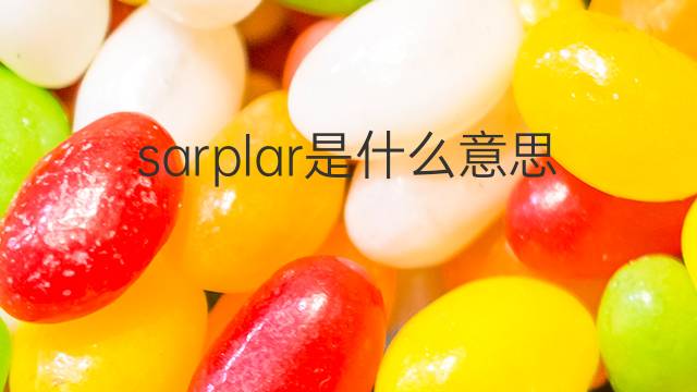 sarplar是什么意思 sarplar的中文翻译、读音、例句