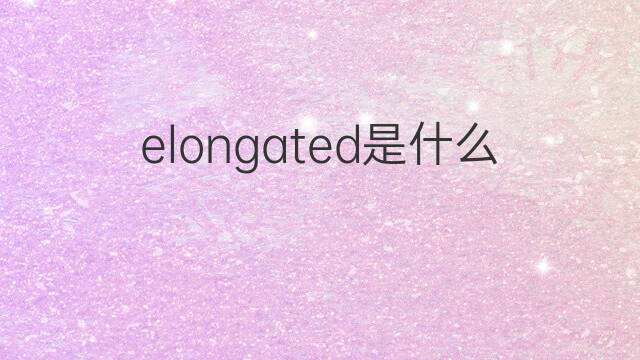 elongated是什么意思 elongated的中文翻译、读音、例句
