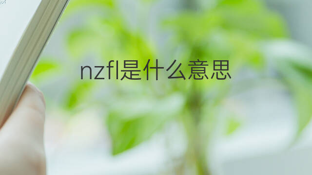 nzfl是什么意思 nzfl的中文翻译、读音、例句