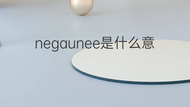 negaunee是什么意思 negaunee的翻译、读音、例句、中文解释