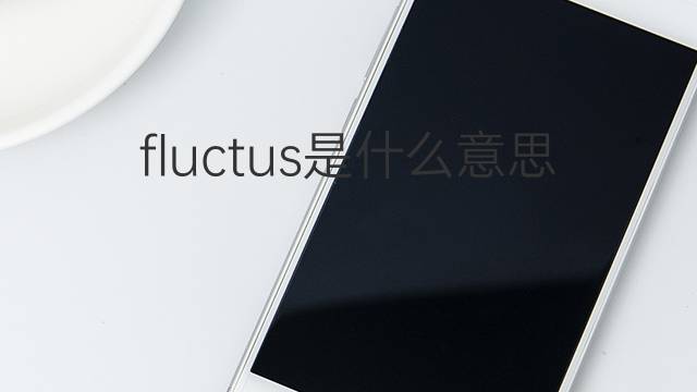 fluctus是什么意思 fluctus的中文翻译、读音、例句