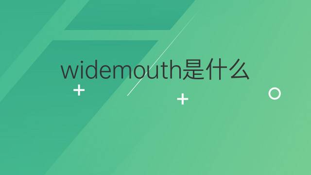 widemouth是什么意思 widemouth的中文翻译、读音、例句