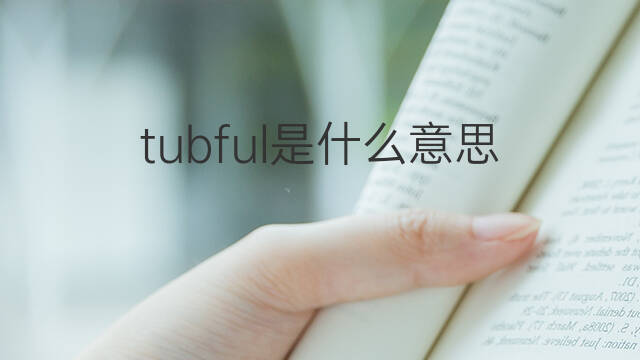 tubful是什么意思 tubful的翻译、读音、例句、中文解释