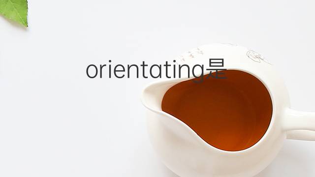 orientating是什么意思 orientating的中文翻译、读音、例句