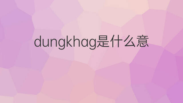dungkhag是什么意思 dungkhag的中文翻译、读音、例句