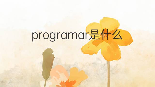 programar是什么意思 programar的中文翻译、读音、例句