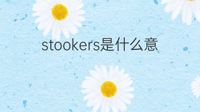 stookers是什么意思 stookers的中文翻译、读音、例句
