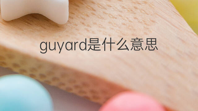 guyard是什么意思 guyard的中文翻译、读音、例句