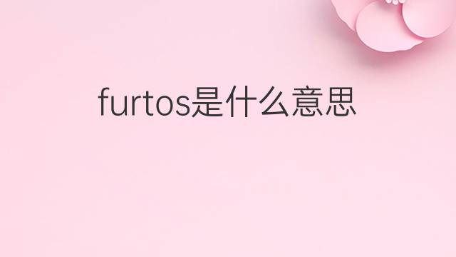 furtos是什么意思 furtos的中文翻译、读音、例句