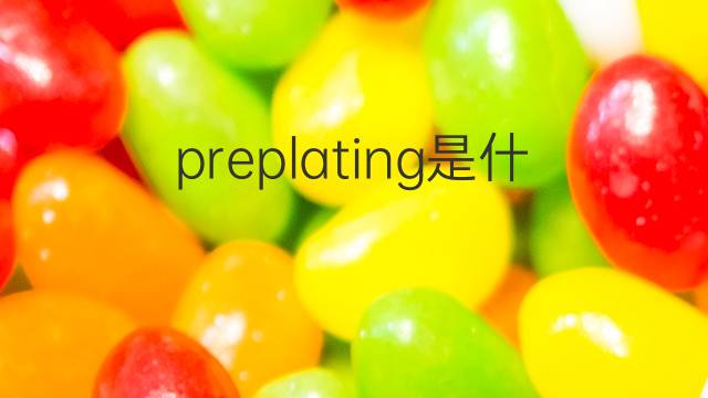 preplating是什么意思 preplating的中文翻译、读音、例句