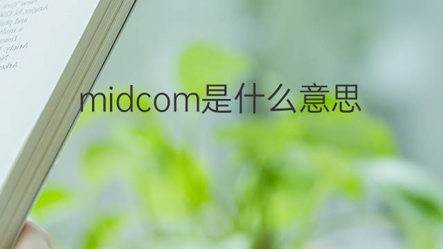 midcom是什么意思 midcom的中文翻译、读音、例句