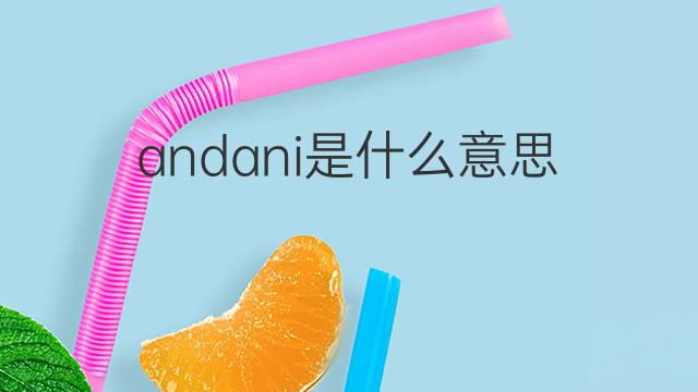 andani是什么意思 andani的中文翻译、读音、例句