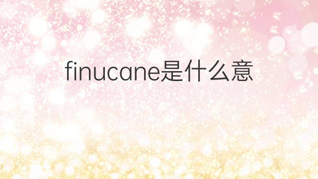 finucane是什么意思 英文名finucane的翻译、发音、来源