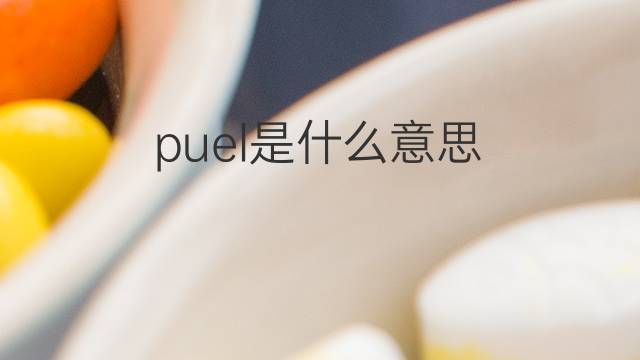 puel是什么意思 英文名puel的翻译、发音、来源