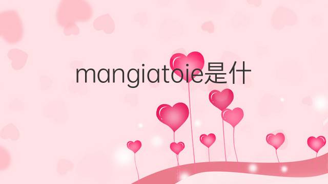 mangiatoie是什么意思 mangiatoie的中文翻译、读音、例句
