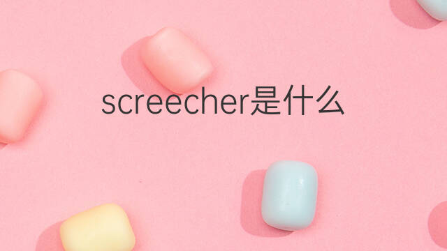 screecher是什么意思 screecher的中文翻译、读音、例句