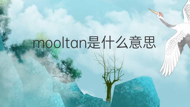 mooltan是什么意思 mooltan的中文翻译、读音、例句