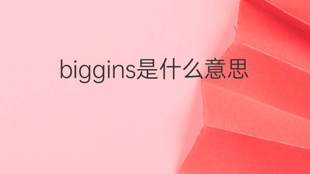 biggins是什么意思 英文名biggins的翻译、发音、来源