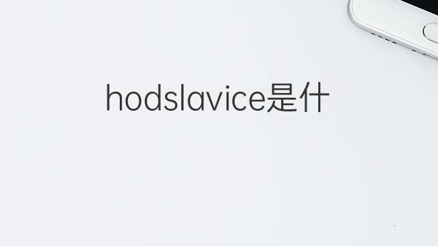 hodslavice是什么意思 hodslavice的中文翻译、读音、例句