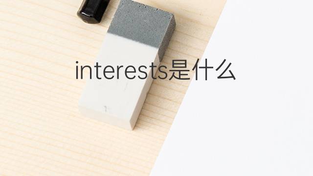 interests是什么意思 interests的中文翻译、读音、例句