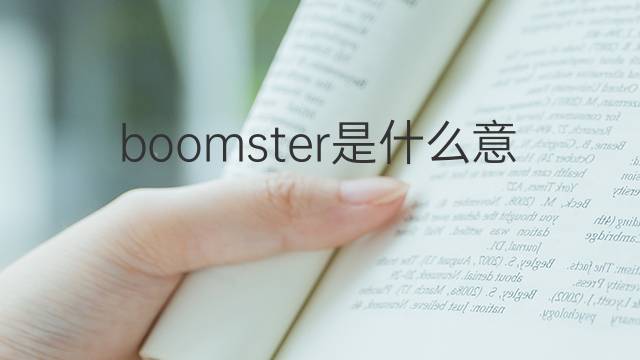 boomster是什么意思 boomster的中文翻译、读音、例句