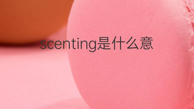 scenting是什么意思 scenting的中文翻译、读音、例句
