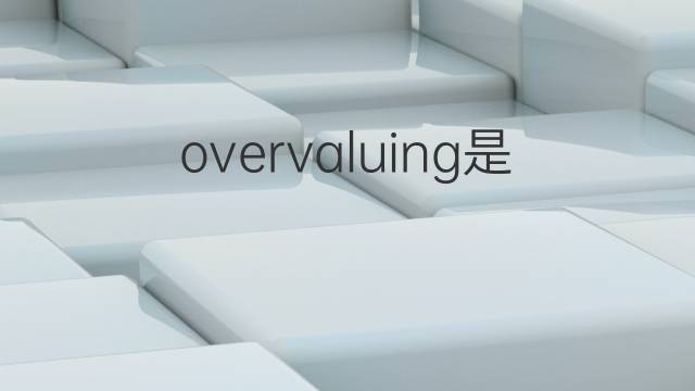 overvaluing是什么意思 overvaluing的翻译、读音、例句、中文解释