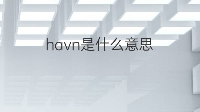 havn是什么意思 havn的中文翻译、读音、例句