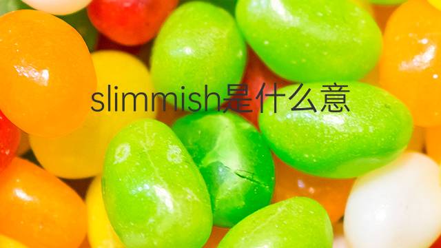 slimmish是什么意思 slimmish的翻译、读音、例句、中文解释