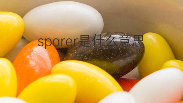 sparer是什么意思 sparer的中文翻译、读音、例句