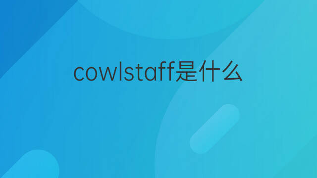 cowlstaff是什么意思 cowlstaff的中文翻译、读音、例句