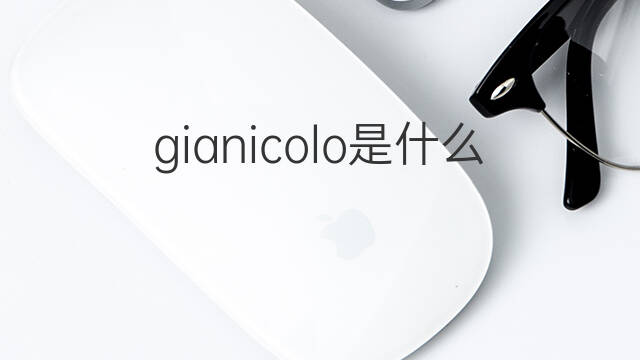 gianicolo是什么意思 gianicolo的中文翻译、读音、例句