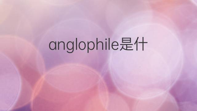 anglophile是什么意思 anglophile的中文翻译、读音、例句