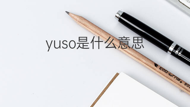 yuso是什么意思 yuso的中文翻译、读音、例句
