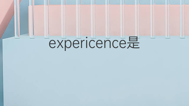 expericence是什么意思 expericence的中文翻译、读音、例句