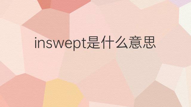 inswept是什么意思 inswept的中文翻译、读音、例句