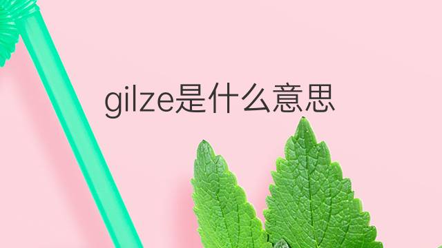gilze是什么意思 gilze的中文翻译、读音、例句