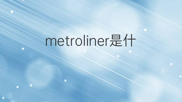 metroliner是什么意思 metroliner的翻译、读音、例句、中文解释