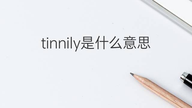 tinnily是什么意思 tinnily的中文翻译、读音、例句