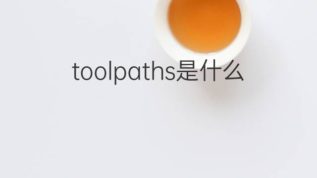 toolpaths是什么意思 toolpaths的中文翻译、读音、例句