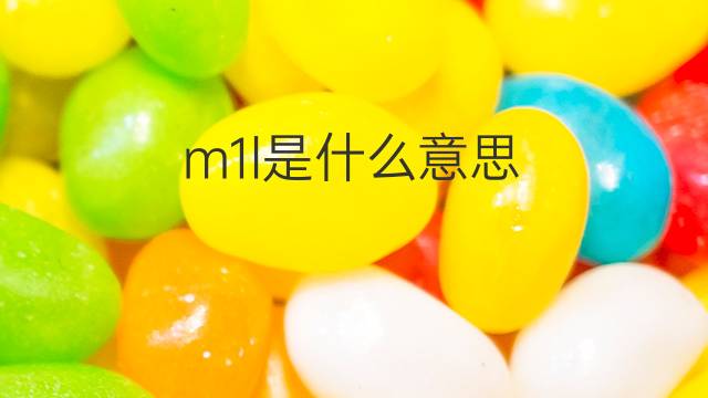 m1l是什么意思 m1l的中文翻译、读音、例句