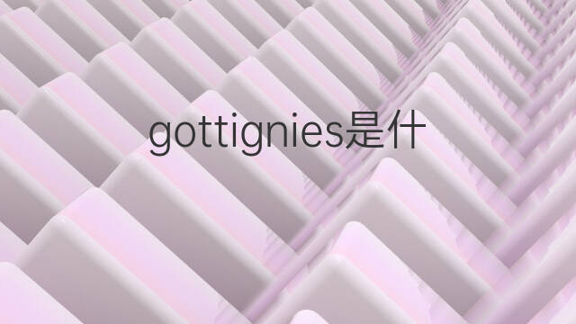 gottignies是什么意思 gottignies的中文翻译、读音、例句