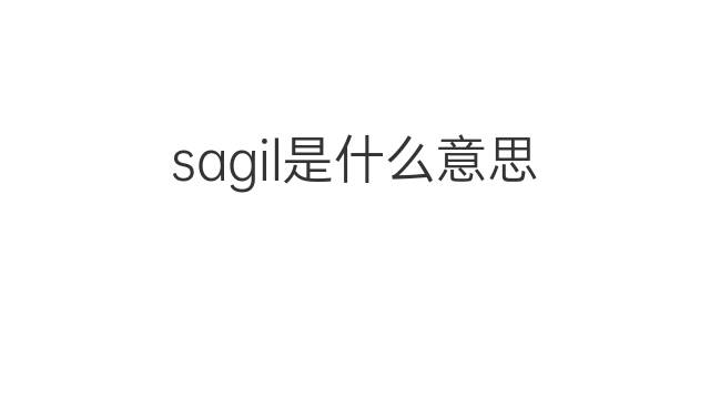 sagil是什么意思 sagil的中文翻译、读音、例句