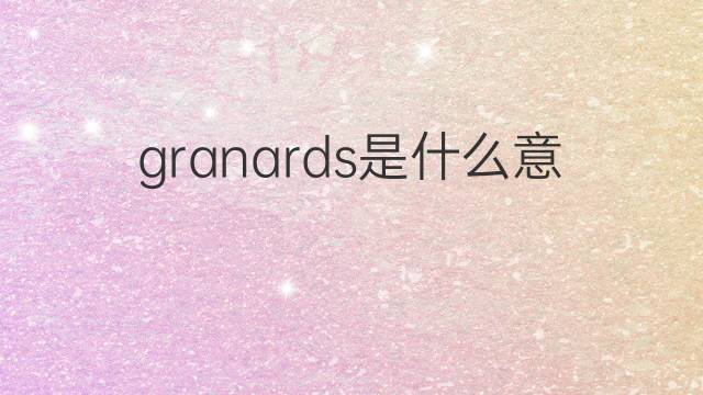 granards是什么意思 granards的中文翻译、读音、例句