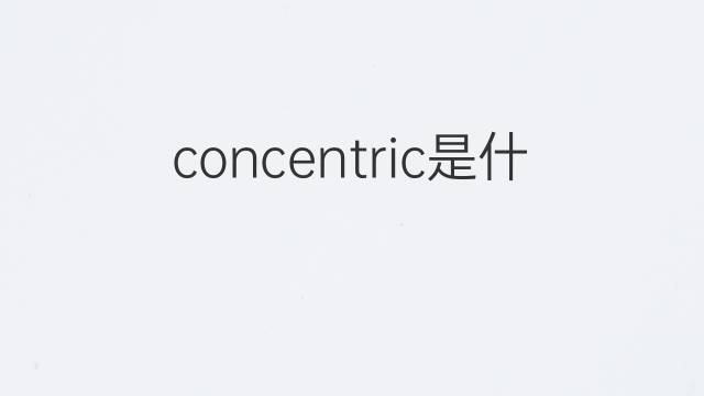 concentric是什么意思 concentric的翻译、读音、例句、中文解释
