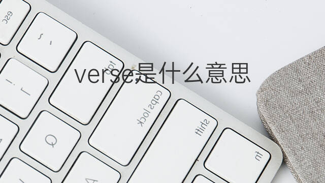verse是什么意思 verse的翻译、读音、例句、中文解释
